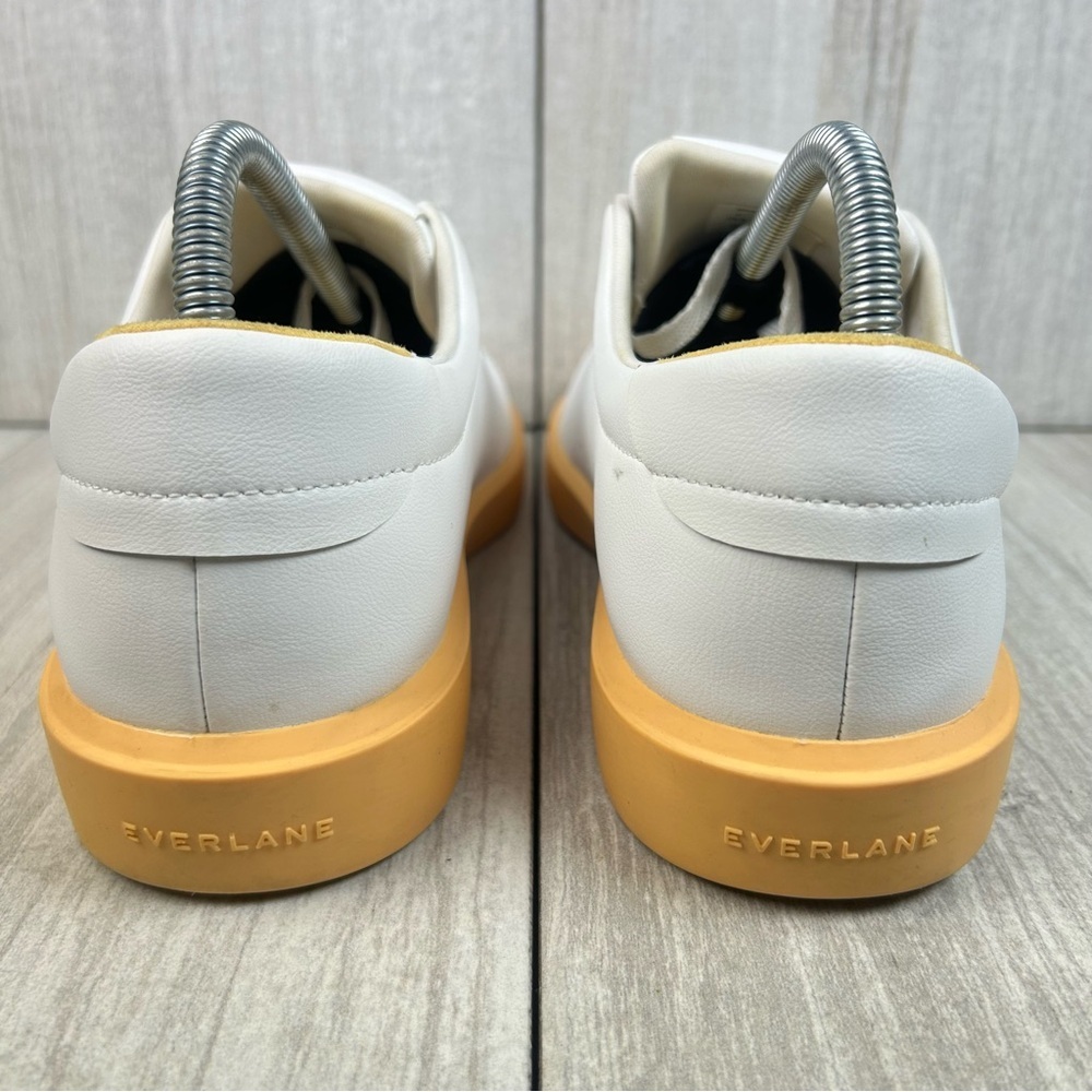 Everlane The ReLeather Tennis Court White Leather Sneaker Shoe Womens Size 8 - Picture 8 of 11